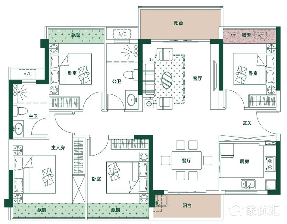 高新·云锦台--建面 118.00㎡;