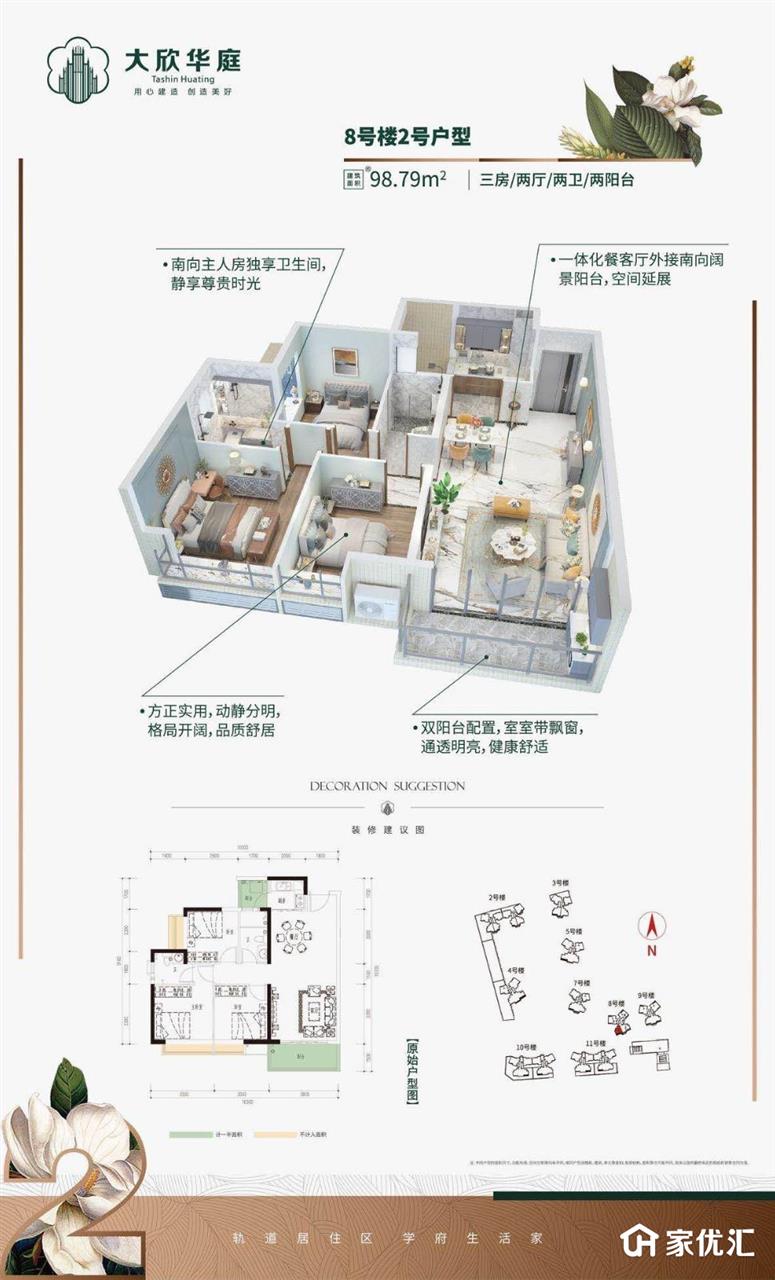 大欣华庭--建面 98.79㎡;