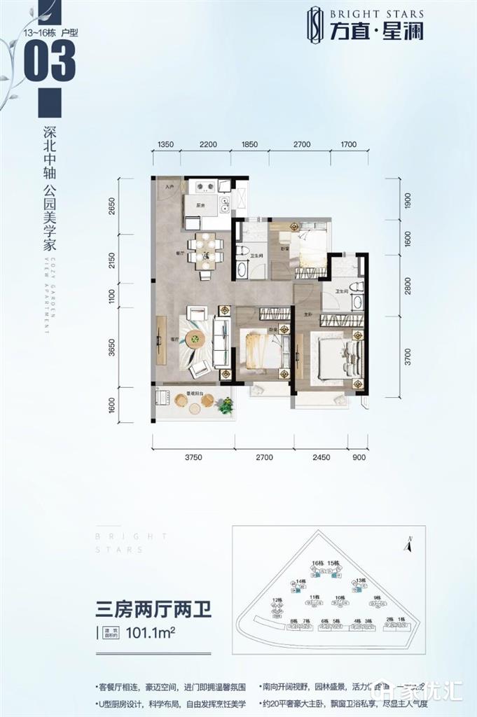 方直·星澜--建面 101.00㎡;